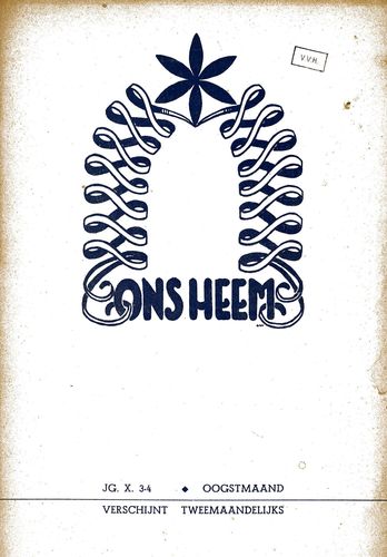 Kaft van Ons Heem 10-1952-3-4